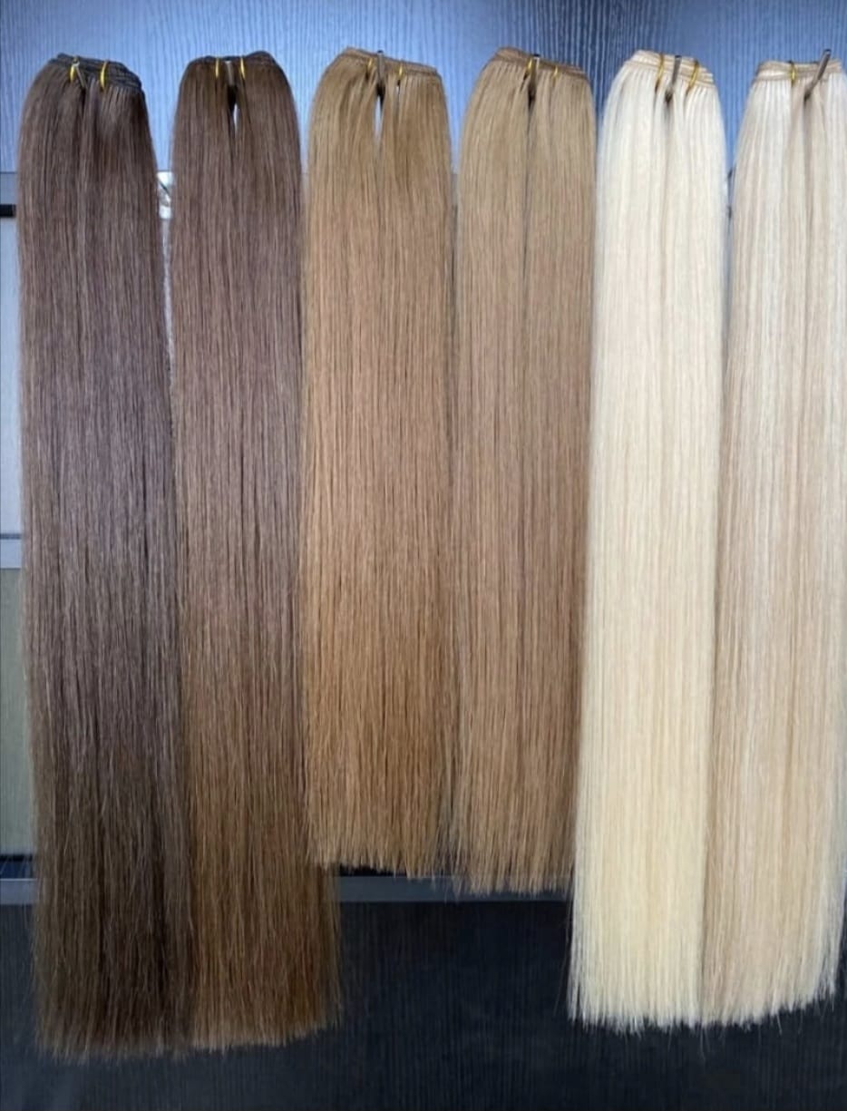 Machine weft hair extensions